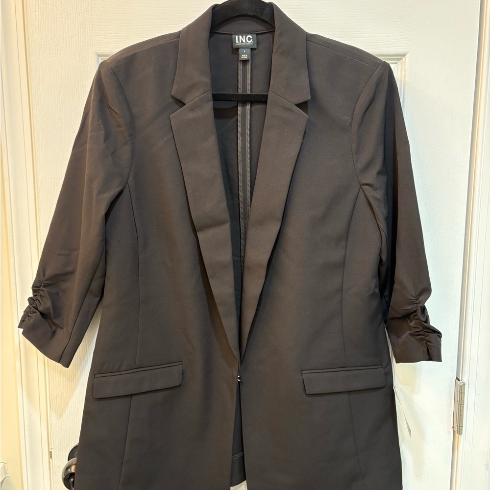 INC International Concepts Women's Elegant Black Blazer